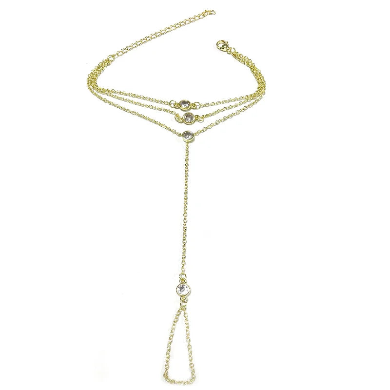 azalée gold hand chain