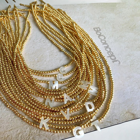 Joia Initial Beads Choker